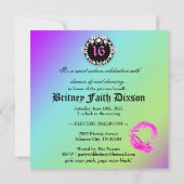 311 Bodacious Leopard Damask Amethyst Rainbow Kaart (Achterkant)