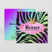 311 Bodacious Zebra Amethyst Rainbow Kaart (Voorkant / Achterkant)