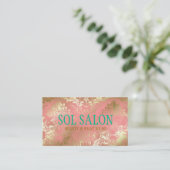 311 Boho Sol Peach Spa, Salon of Boutique Visitekaartje (Staand voorkant)