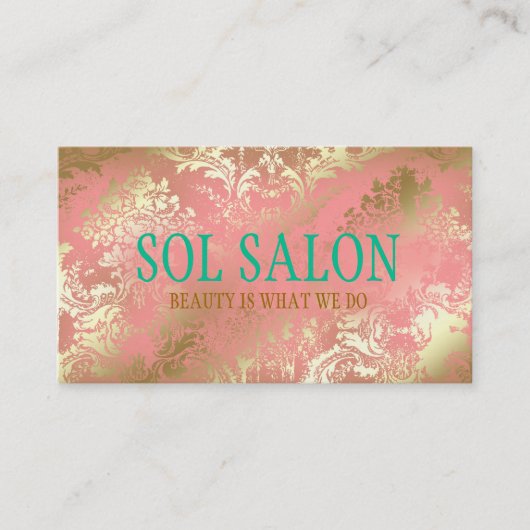 311 Boho Sol Peach Spa, Salon of Boutique Visitekaartje (Voorkant)