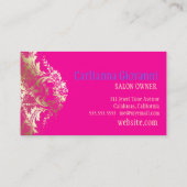 311 Boho Sol Turquoise Spa, Salon of Boutique Visitekaartje (Achterkant)