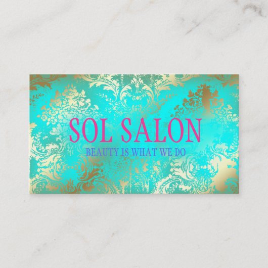 311 Boho Sol Turquoise Spa, Salon of Boutique Visitekaartje (Voorkant)