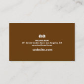 311-Bolsous Simplistic | Chocolade Visitekaartje (Achterkant)