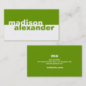 311-Bolsous Simplistic | Groen Visitekaartje (Voorkant / Achterkant)