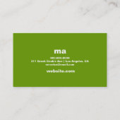 311-Bolsous Simplistic | Groen Visitekaartje (Achterkant)