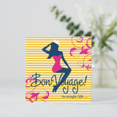 311-Bombshell Silhouette Nautical Bluer Lingerie Kaart (Staand voorkant)