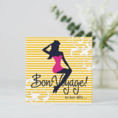 311-Bombshell Silhouette Nautical Theme Kaart (Staand voorkant)