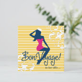 311-Bombshell Silhouette Nautical Theme Kaart (Staand voorkant)