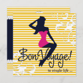 311 Bombshell Silhouette Nautical Theme Lingerie Kaart (Voorkant / Achterkant)