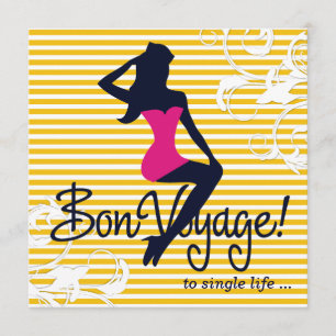 311 Bombshell Silhouette Nautical Theme Lingerie Kaart