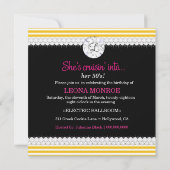 311 Bon Voyage Silhouette Nautical Theme Roze Kaart (Achterkant)