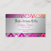311-Bow-licious Wild Sunset Damask Visitekaartje (Achterkant)