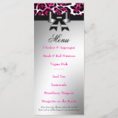 311 Bowlicious Hot Pink-luipaard Menu (Achterkant)
