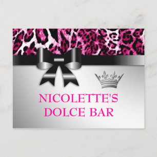 311 Bowlicious Hot-Pink tapekaart Briefkaart