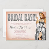 311 Bridal Bash Pin Up Girl Sparkle Kaart (Voorkant / Achterkant)