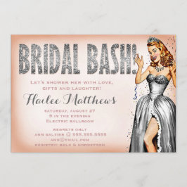 311 Bridal Bash Pin Up Girl Sparkle Kaart