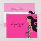 311-Briefkaart van de Jewelpartij Uitnodiging Briefkaart (Voorkant / Achterkant)