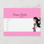 311-Briefkaart van de Jewelpartij Uitnodiging Briefkaart (Achterkant)