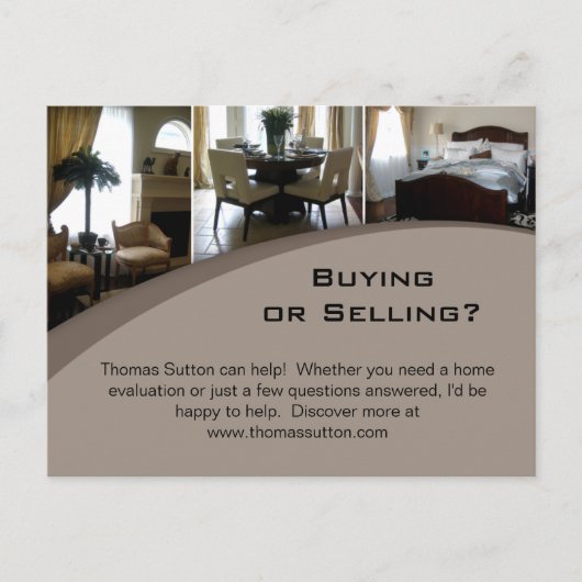 311 Briefkaarten van onroerend goed Interior 3 (Voorkant)