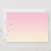 311 Brunch omdat Champagne Pink Ombre Kaart (Achterkant)