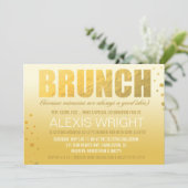 311 Brunch omdat Mimosa Oranje Ombre Kaart (Staand voorkant)