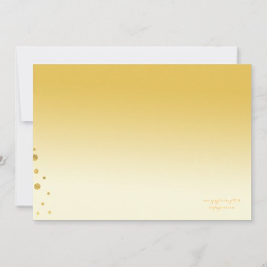 311 Brunch omdat Mimosa Oranje Ombre Kaart (Achterkant)