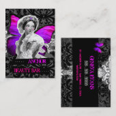 311 Butterfly Beauty Anchor Paars Pink Visitekaartje (Voorkant / Achterkant)