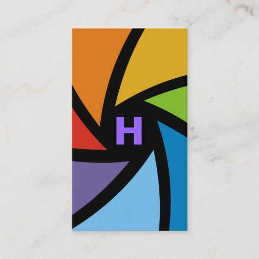 311-CAMERA READY | COLORFUL PAARS VISITEKAARTJE (Voorkant)