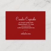 311 Candie Cupcake Blond Bob Red Visitekaartje (Achterkant)