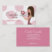 311 Candie Cupcake Cutie Pink Curly Hair Visitekaartje (Voorkant / Achterkant)