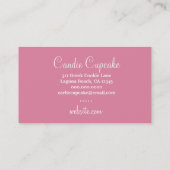 311 Candie Cupcake Cutie Pink Curly Hair Visitekaartje (Achterkant)