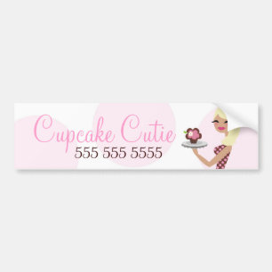 311 Candie Cupcake Cutie Wavy Blonde Bumpersticker