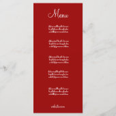 311 Candie de Cupcake Cutie Etnische Rood Bruin Menu (Achterkant)