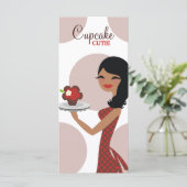 311 Candie de Cupcake Cutie Etnische Rood Bruin Menu (Staand voorkant)