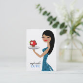311 Candie the Cupcake Cutie Blue Black Straight Visitekaartje (Staand voorkant)
