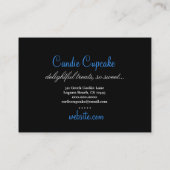 311 Candie the Cupcake Cutie Blue Black Straight Visitekaartje (Achterkant)