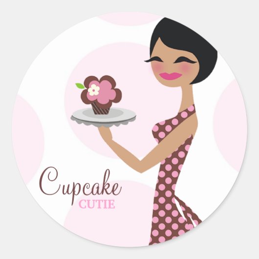 311-Carlie de Cupcake Cutie Sticker (Voorkant)
