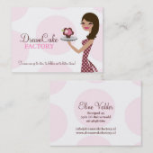 311 Carlie the Cupcake Cutie Brunette BusinessCard Visitekaartje (Voorkant / Achterkant)