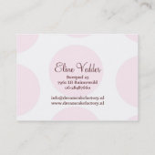 311 Carlie the Cupcake Cutie Brunette BusinessCard Visitekaartje (Achterkant)