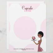 311 Carmella the Cupcake Cutie Brunette Briefhoofd (Voorkant / Achterkant)