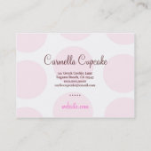 311 Carmella the Cupcake Cutie Chubby B Card Visitekaartje (Achterkant)