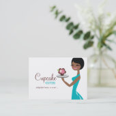 311 Carmella the Cupcake Cutie Gift Box Blue Visitekaartje (Staand voorkant)