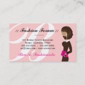 311 CEO Fashionista Benoeming Book Visitekaartje (Achterkant)