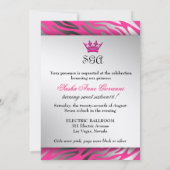 311-C'est Luxueux | Hot-roze Zebra | Zoet 16 Kaart (Achterkant)