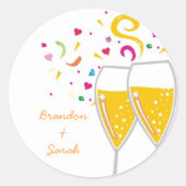 311-Champagne Toast Sticker (Voorkant)