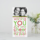 311-Cheer het hele jaar #2! Feestdagenkaart (Staand voorkant)