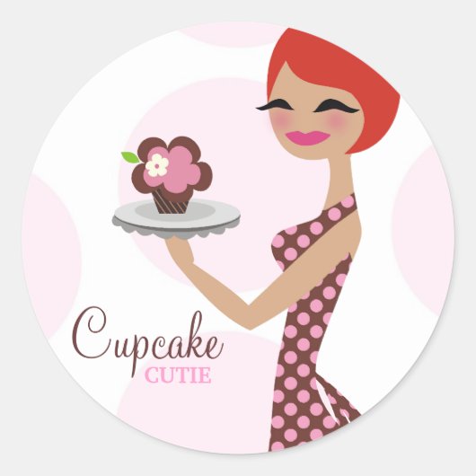 311-Cherrie de Cupcake Cutie Sticker (Voorkant)