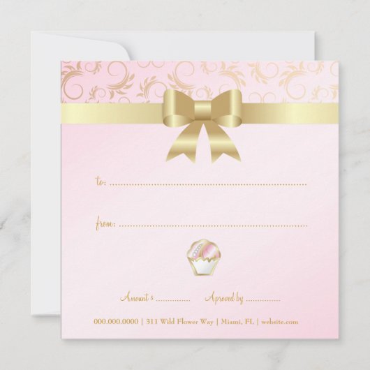 311 Ciao Bella Bejeweled Cakes | Cadeaubon (Achterkant)