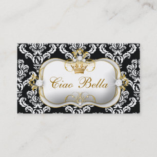 311 Ciao Bella Elegant Damask Visitekaartje