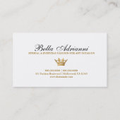 311 Ciao Bella Elegant Damask Visitekaartje (Achterkant)